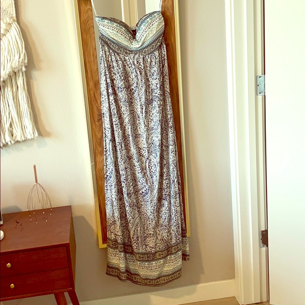 Boho Chic Strapless Dress